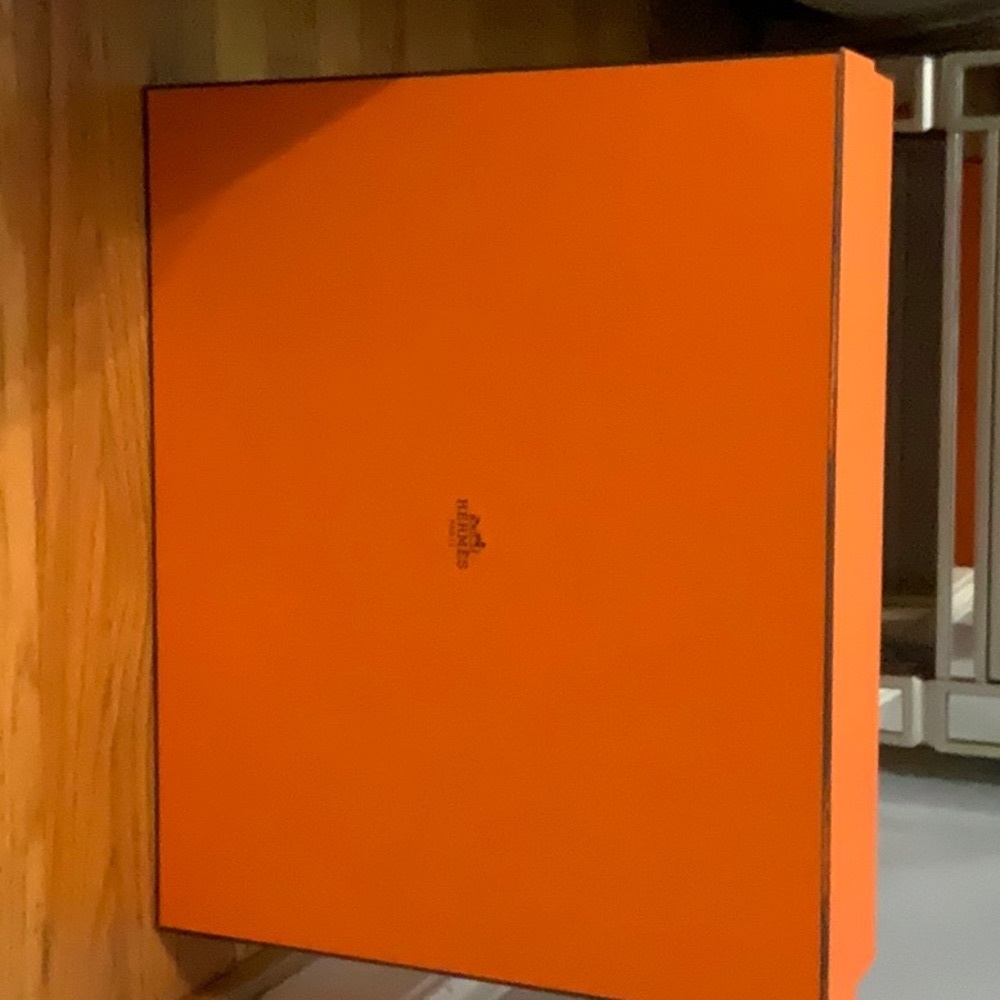 Hermès blanket box.  18x15x4